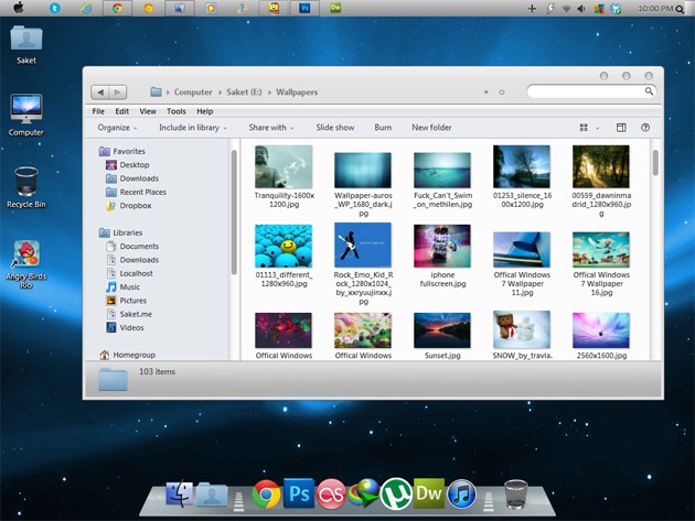 apple mac theme for windows 8